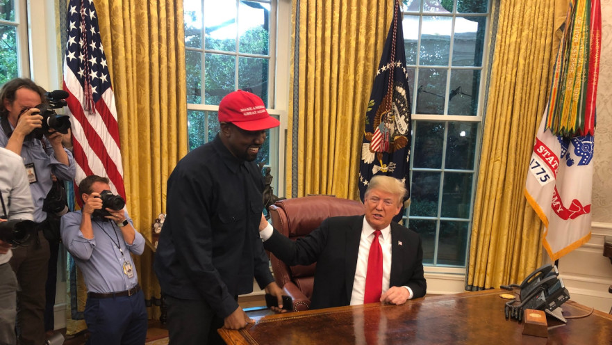 דונלד טראמפ וקניה ווסט