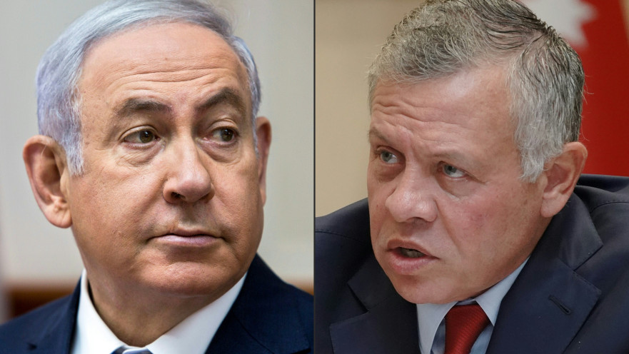 המלך עבדאללה, בנימין נתניהו