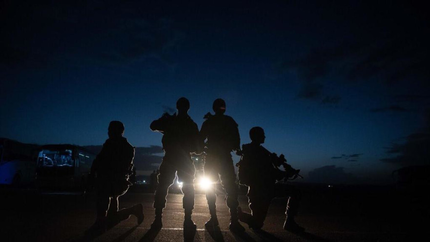 לוחמי עוצבת הקומנדו במהלך תרגיל