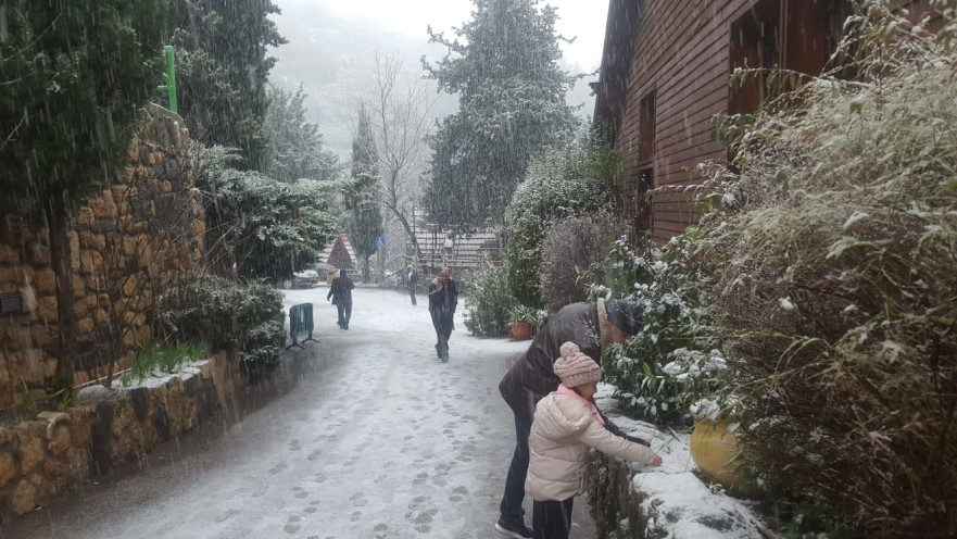 שלג בצפון הגולן