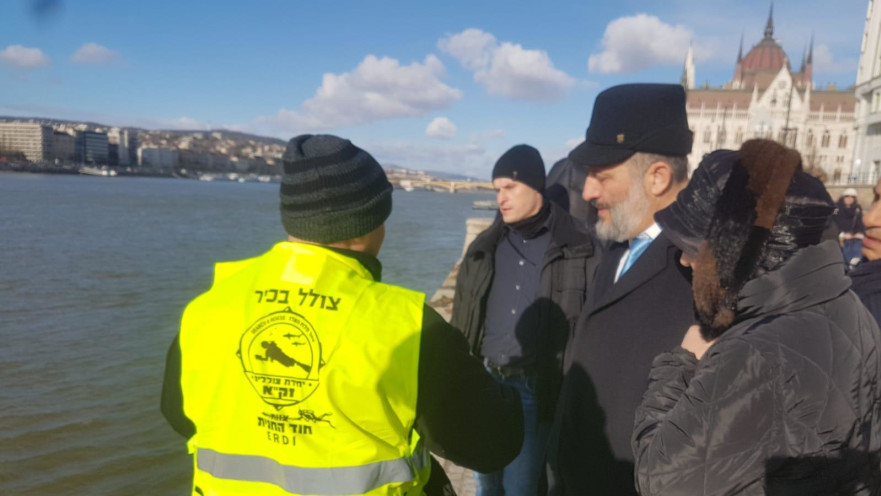 השר דרעי על גדות נהר הדנובה