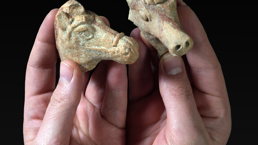 צלמיות הסוס שהתגלו לאחרונה