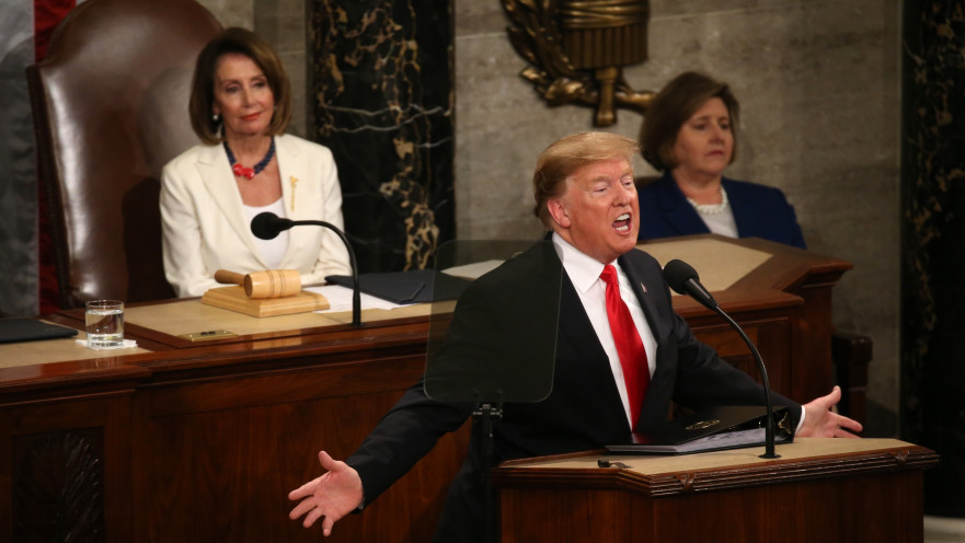 דונלד טראמפ בנאום מצב האומה