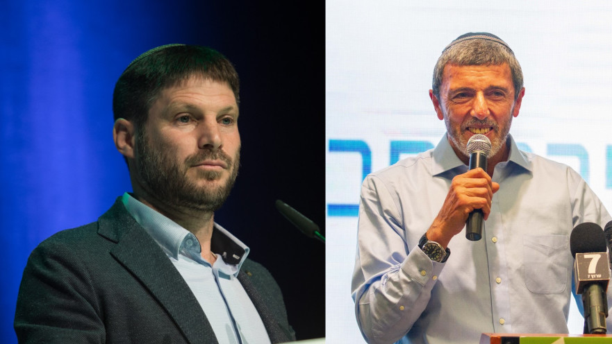 הרב רפי פרץ (ימין) ובצלאל סמוטריץ'