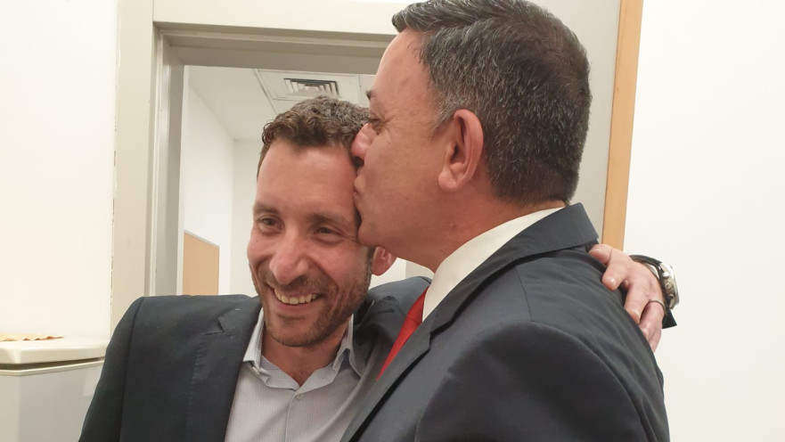 איציק שמולי ואבי גבאי