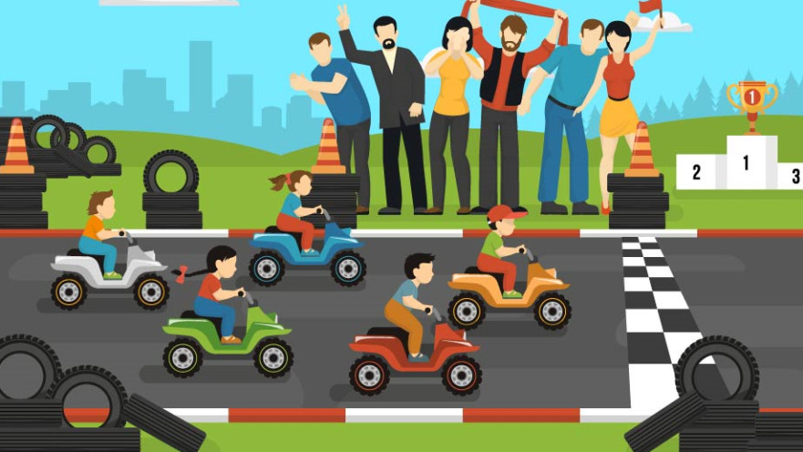 ילדים בתחרות