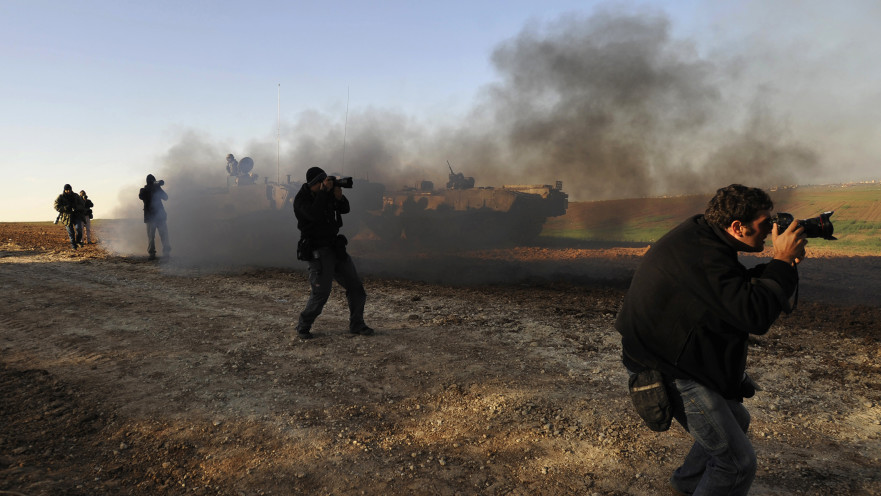 עיתונאים בעזה
