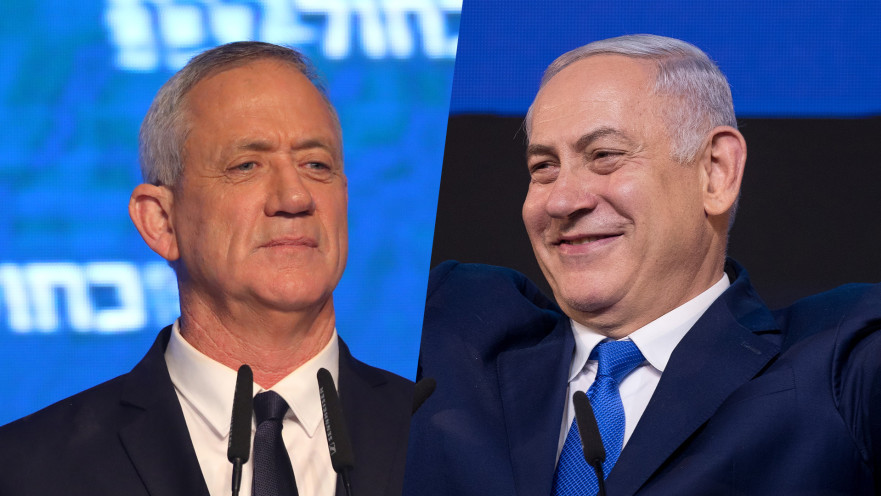 בנימין נתניהו, בני גנץ