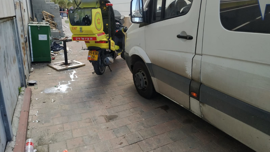 זירת התאונה בראשון לציון