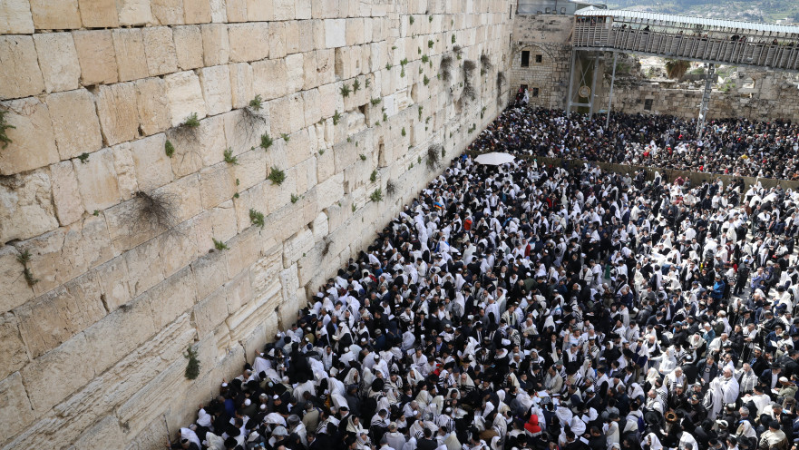 ברכת הכהנים בכותל המערבי