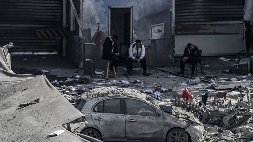 הריסות ברצועת עזה לאחר תקיפה ישראלית