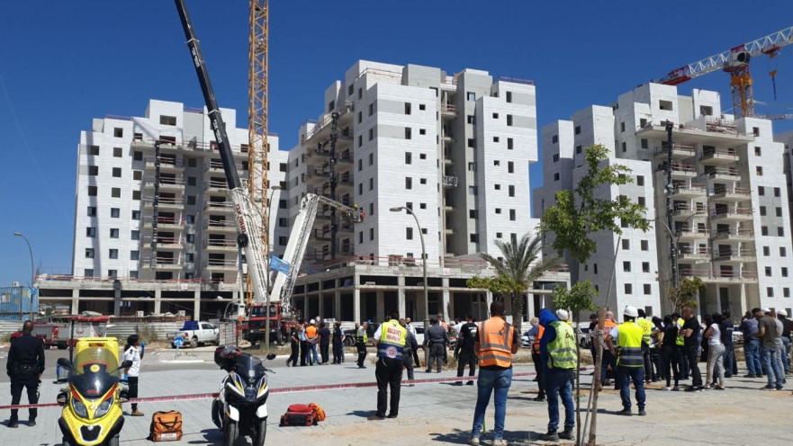 זירת התאונה ביבנה 