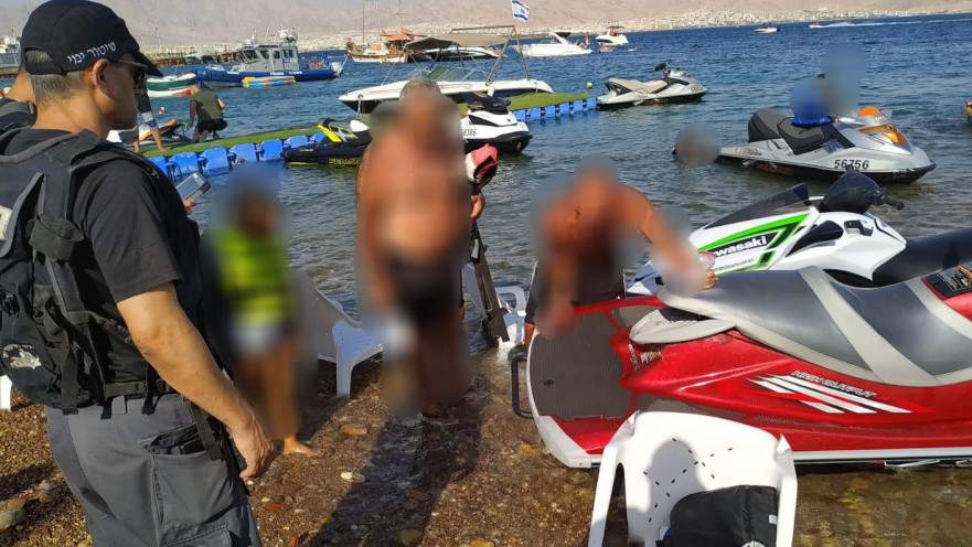 זירת התאונה באילת