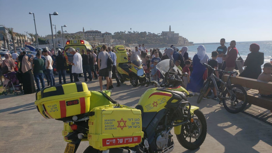 החוף בו ארעה הטביעה בתל אביב 