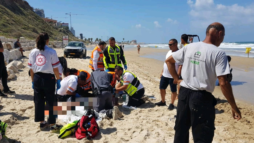 זירת הטביעה בנתניה