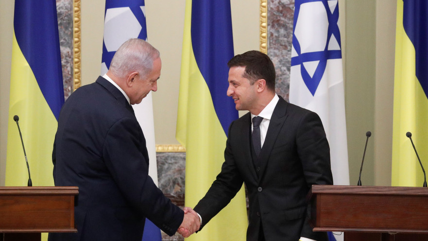 וולודימיר זלנסקי, בנימין נתניהו