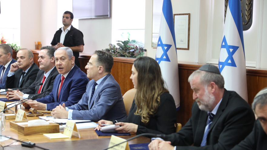 ישיבת ממשלה על חוק המצלמות בקלפיות