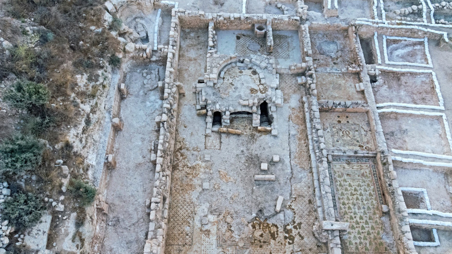 מתחם הכנסיה שנחשף ברמת בית שמש