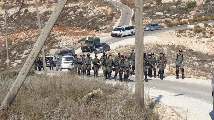 חיילי מג"ב בדרך לפינוי ביצהר