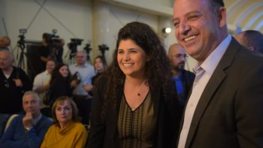 שרן השכל בפתיחת הקמפיין של גדעון סער