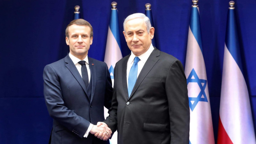 פגישת מקרון ונתניהו