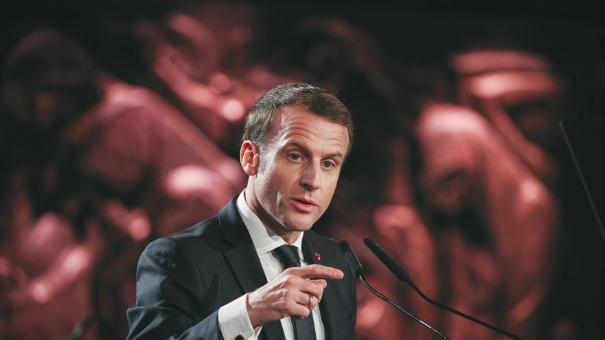 מקרון בפורום השואה בירושלים