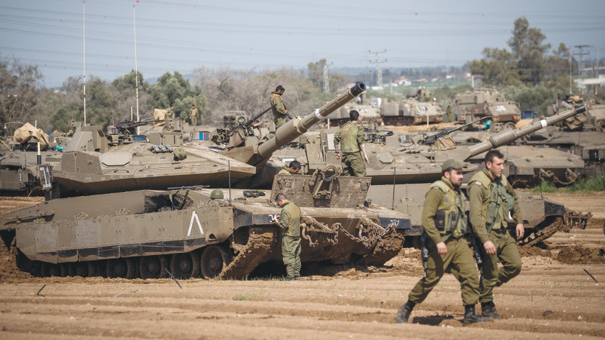 טנקים ליד גבול עזה