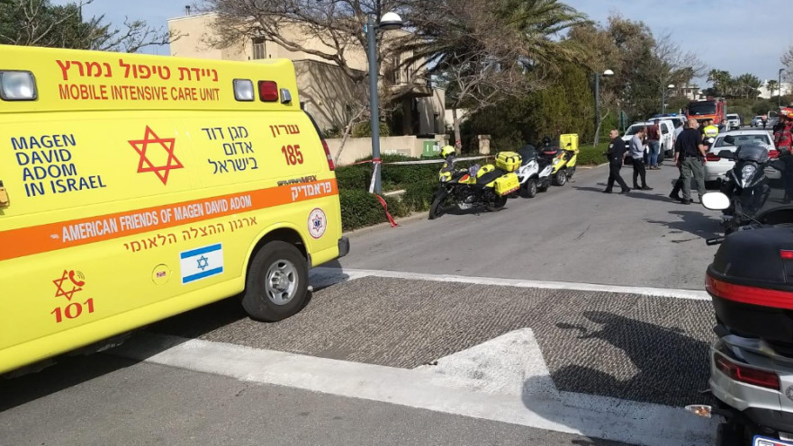 זירת האירוע בקיסריה