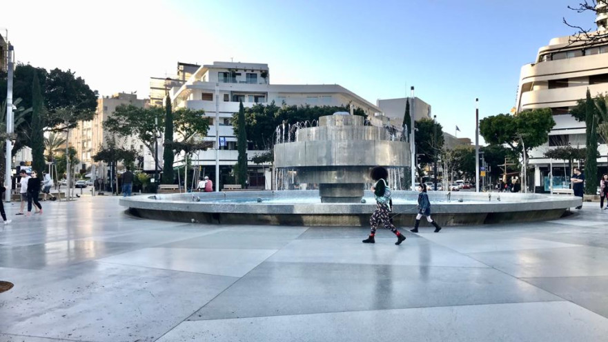 כיכר דיזנגוף לאחר כניסת ההגבלות לתוקף