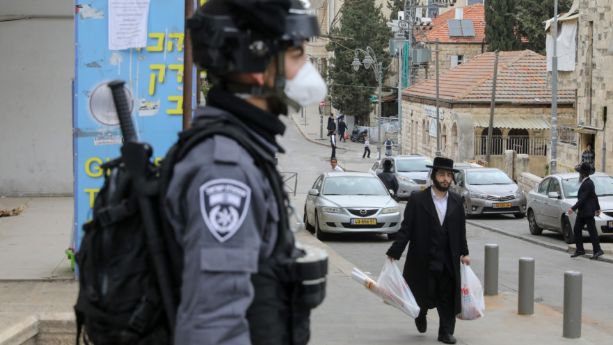קורונה: אכיפת המשטרה במאה שערים, ירושלים