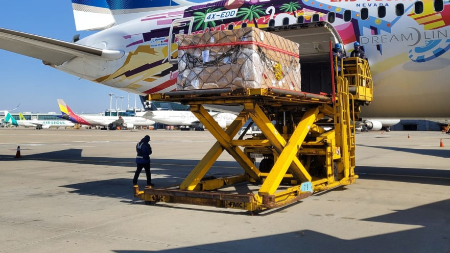 משלוח של ריאגנטים עושה את דרכו לישראל