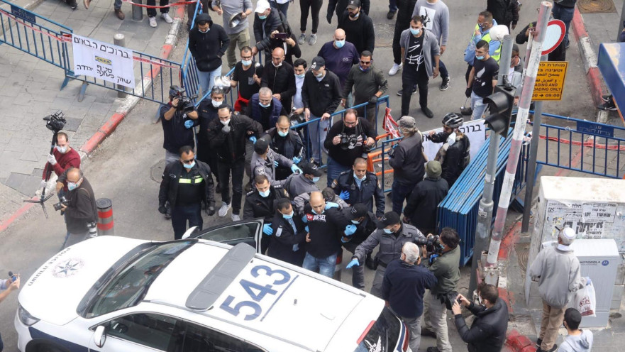 עימותים בשוק מחנה יהודה בין שוטרים למפגינים