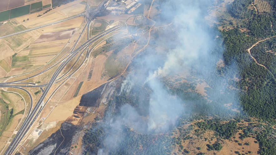 השריפה באזור ירושלים 
