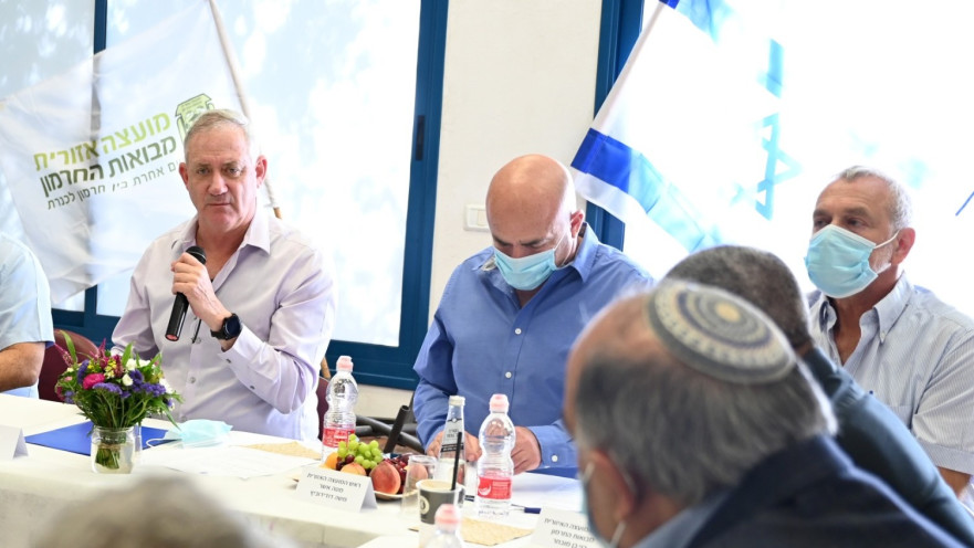 בני גנץ בפיקוד הצפון