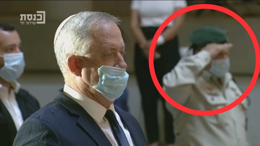 בני גנץ וניצב שבתאי בטקס באזכרה לחללי "צוק איתן"