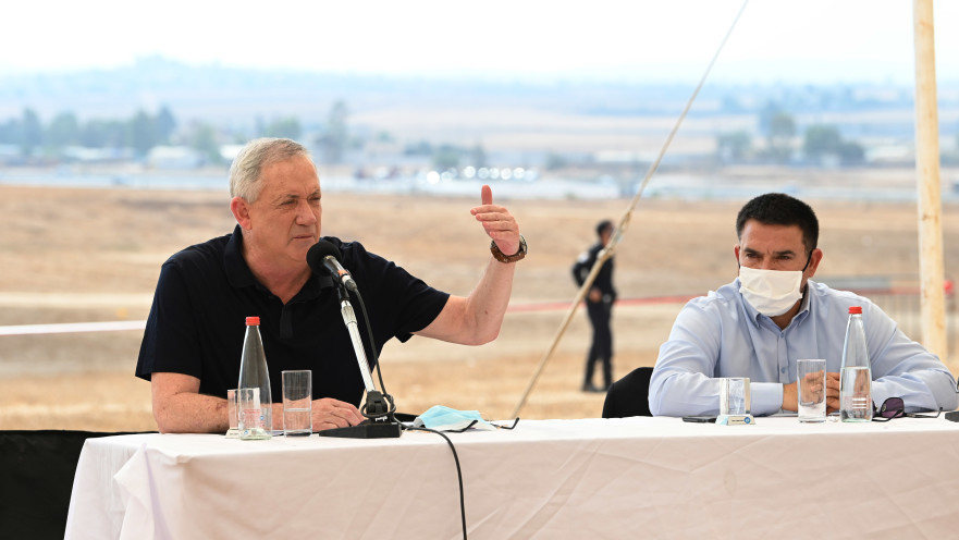 בני גנץ בסיור בליקית