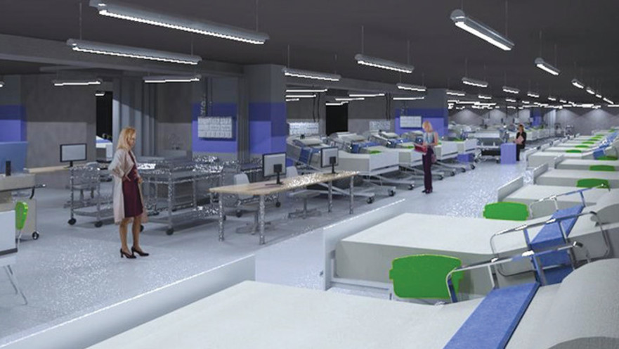 אסף הרופא - הדמיית החניון שיהפוך למחלקת אשפוז