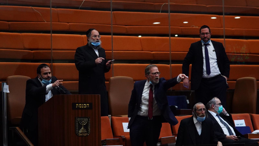 חברי הכנסת החרדים בתום ההצבעה