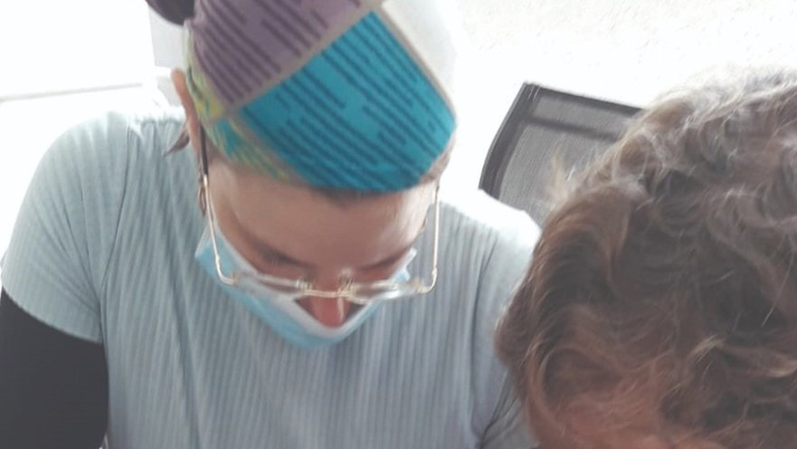 קורן עם אחת החוסות