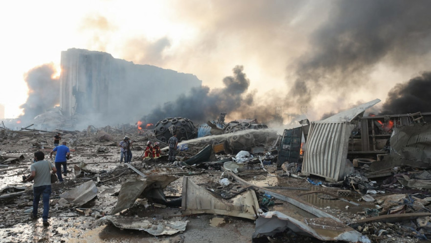 הרס בלבנון בעקבות הפיצוצים