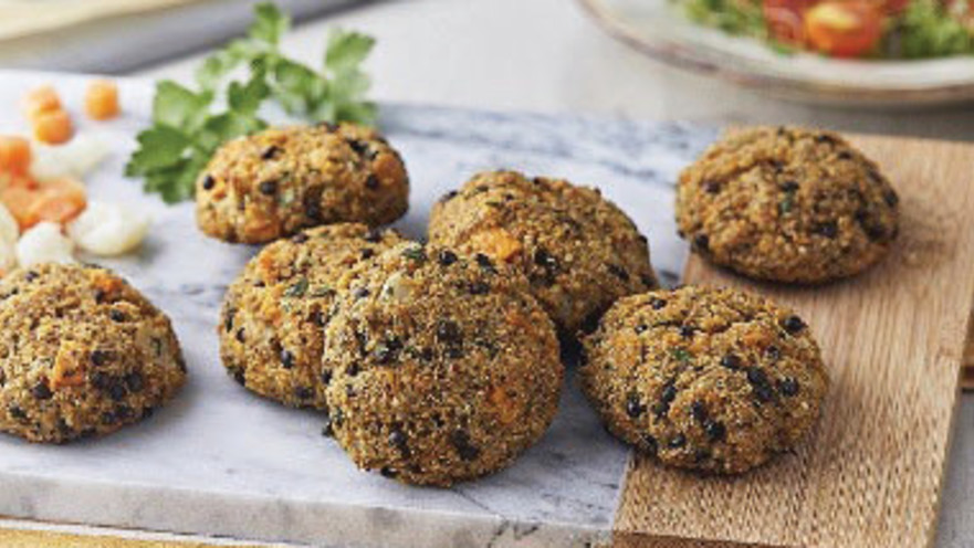 קציצות קינואה ועדשים