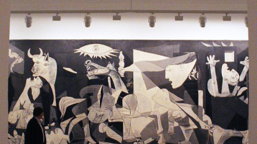 הציור גרניקה במוזיאון, פבלו פיקאסו