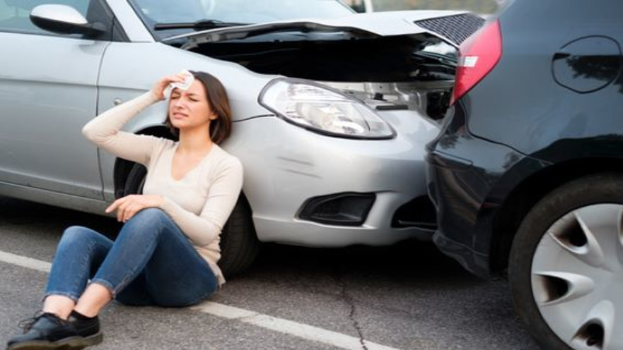 נפגעת בתאונת דרכים