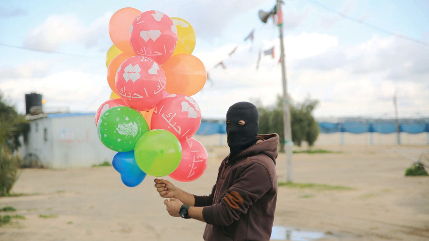 בלוני תבערה ברצועת עזה