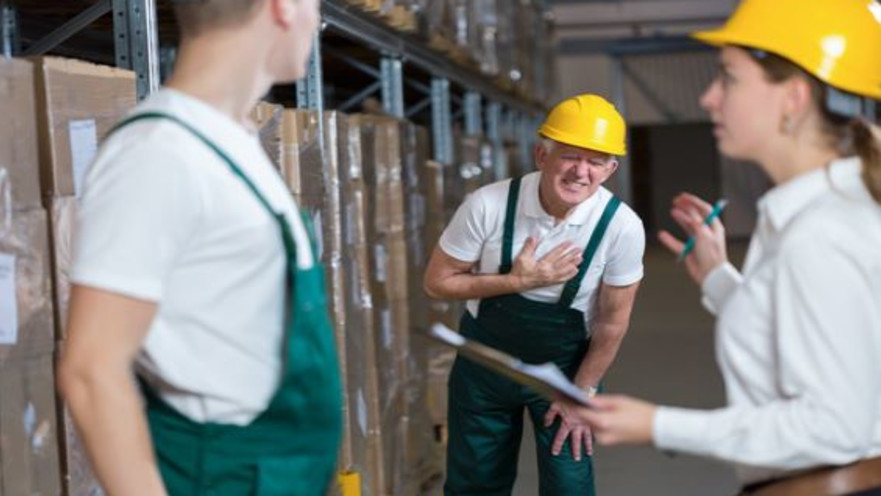 התקף לב בעבודה