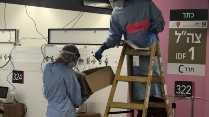 מחלקת הקורונה הצבאית ברמב"ם