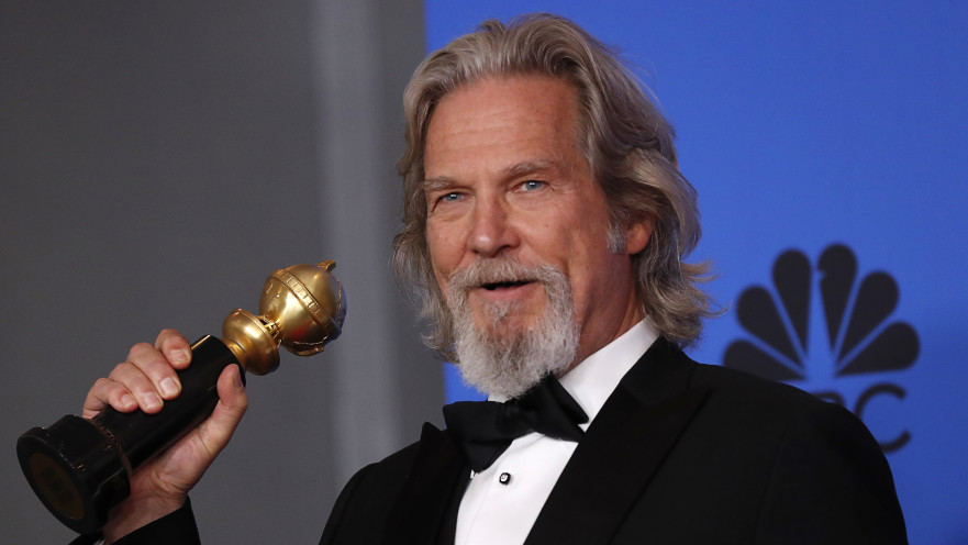 השחקן ג'ף ברידג'ס בטקס גלובוס הזהב 2019