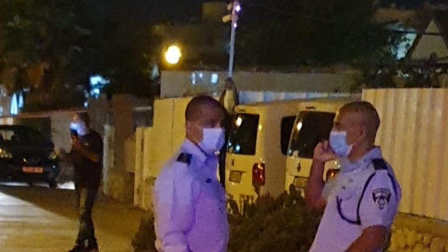 זירת הרצח ברחוב אחינועם בבאר שבע