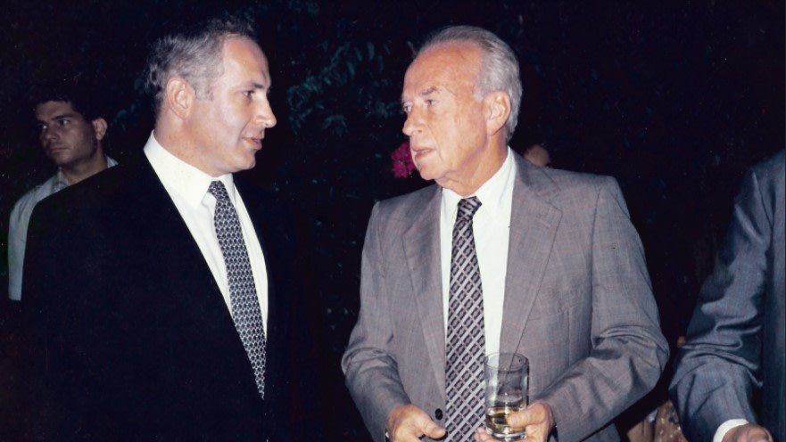 יצחק רבין ובנימין נתניהו