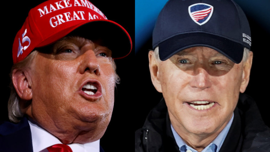 טראמפ וביידן (